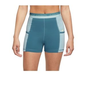 Nike Pro High Waisted 3” Tight Shorts Noise Aqua